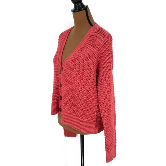Madewell Hartley Button Front Cardigan Sweater in Red – Size Small - Picture 5 of 7